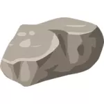 Vector image of a boulder