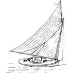 Two men in a boat