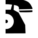 Analoge telefoon pictogram vectorillustratie