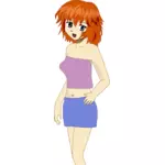 Anime lady bild