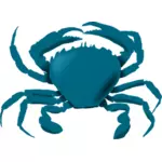 Image vectorielle de crabe bleu