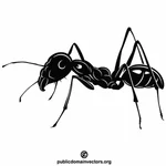Clip art de silhouette de fourmi