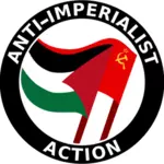 Anti-imperialistické akce Klipart