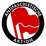 लाल और काले antifascist क्लिप आर्ट