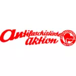 Antifascist movement logo in Germany vector illustration