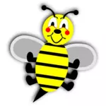 Cartoon lachende bee