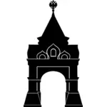 Memorial boog in Vladivostok vectorafbeeldingen
