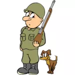 חייל עם הכלב