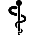 Medical symbol silhouette