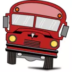 Vektorritning av en tecknad buss