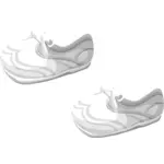 Vector tekening van zachte baby schoenen