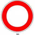 Vektor-Bild der Blanktraffic Reihenfolge Zeichen