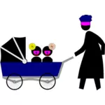 Ícone de carrinho de bebê