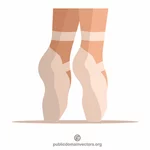 バレエダンサーの足