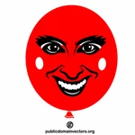 Grafica vettoriale palloncino rosso