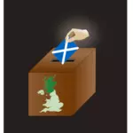 Imagem de vetor de votação de independência escocesa