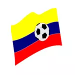 Vektorbild av modifierade flagga Colombia