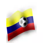 Colombianska flagga vektor ClipArt