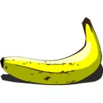 Seluruh pisang dalam berpasangan vektor gambar