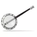 Ilustración de vector banjo cordófono