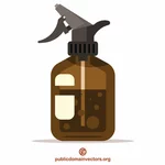 Negozio di barbiere in bottiglia spray