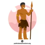 Barfüßiger Aborigine-Mann