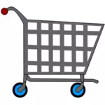 Supermarket vozíku vektorové kreslení