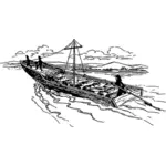 Perahu kayu tua