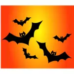 Färg Halloween affisch vektorbild