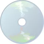Icono del CD con la imagen de vector de reflexión