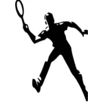 שחקן טניס לקפוץ