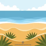 Dunes de sable de plage