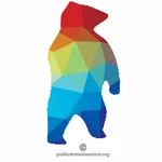 Bear colored silhouette