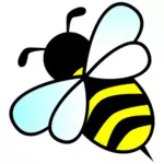 Grafika wektorowa pszczoły