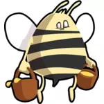 Biene mit Honig