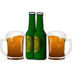 Vektorgrafik med öl