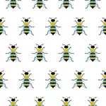 Sømløs mønster med bier