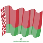 Mengibarkan bendera Belarus
