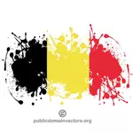 Flaga grafika wektorowa Belgia