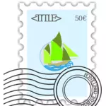 Ilustración vectorial de sello estampado,