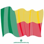 Flagge der Republik Benin