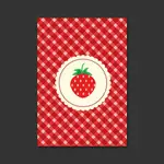 Background with strawberry pattern