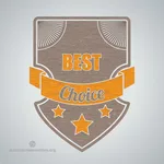 Best choice vector badge
