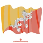 Konungariket Bhutans flagga