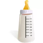 Botella de bebé blanco