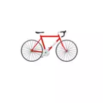 Rød sykkel bilde