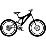 Extrema cykel siluett