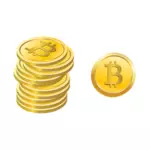 Bitcoins ベクトル画像