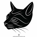 Testa del gatto nero