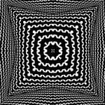 Zwarte geometrische patroon